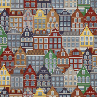 Colorful Houses Canvas