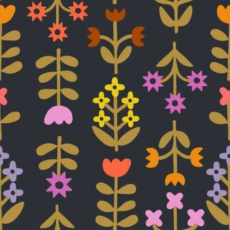 Ruby Star Society - Favorite Flowers - Meadow Canvas Soft Black