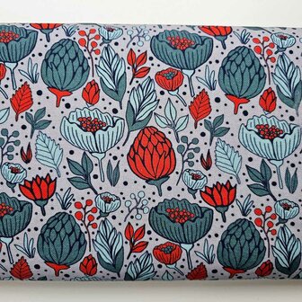 Garden Stories by Emjo Design ceder/rood/baltisch blauw