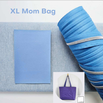 PRE-ORDER XL Mom Bag DIY pakket - cornflower