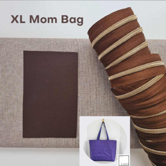 PRE-ORDER XL Mom Bag DIY pakket - dark chocolate