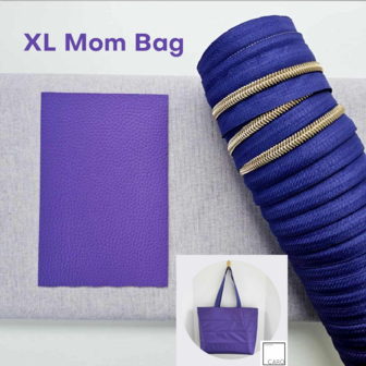 PRE-ORDER XL Mom Bag DIY pakket - violet