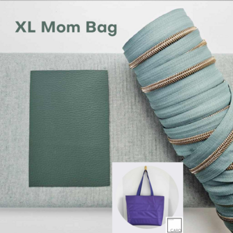 PRE-ORDER XL Mom Bag DIY pakket - ceder groen