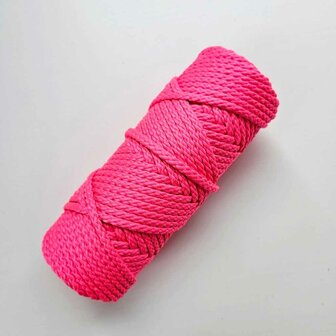 Koord neon roze polyester