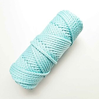 Koord aqua/munt polyester