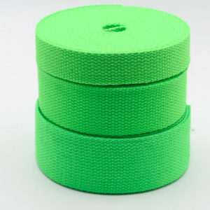 Tassenband 38/40 mm neon groen SOEPEL